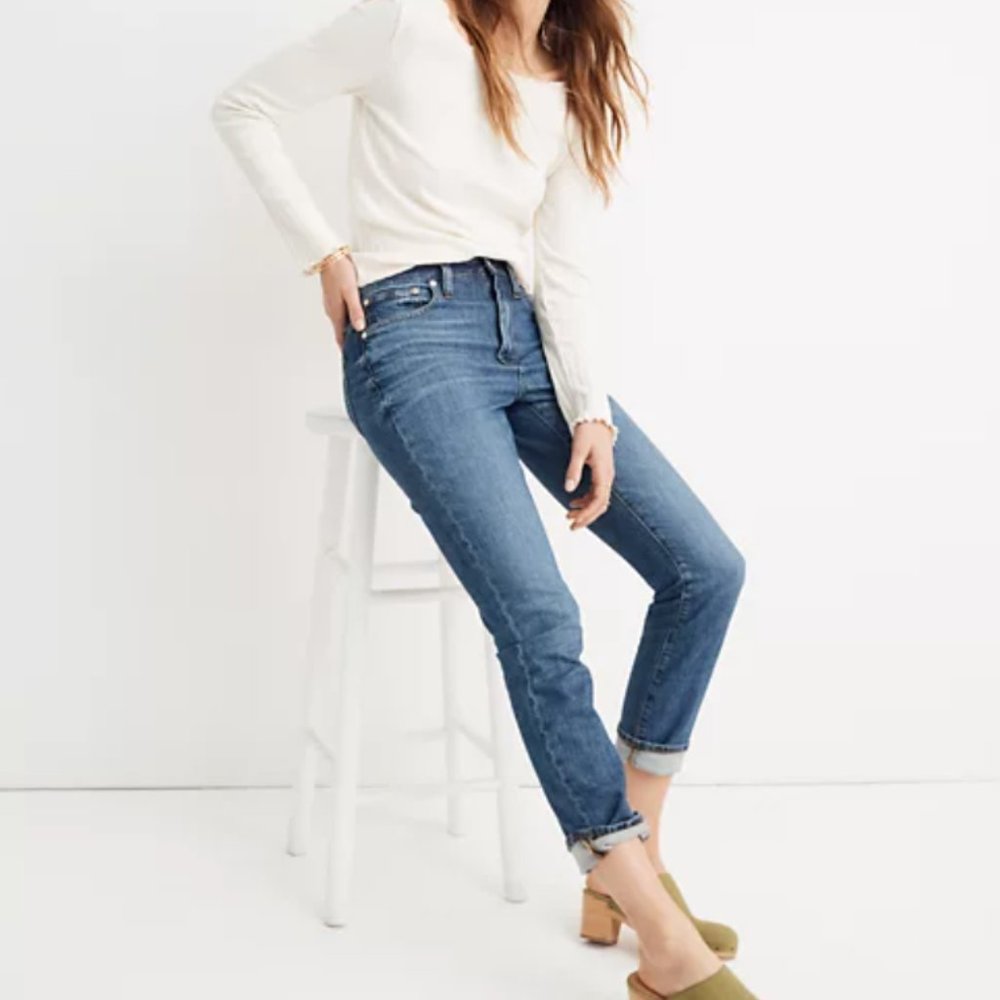 Madewell High Rise Slim Boy Jeans 28